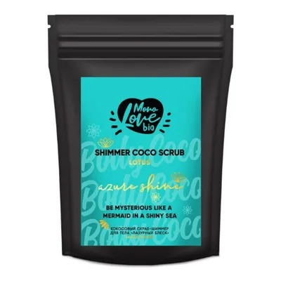 Mono Love Bio Shimmer Coco Scrub Azure Shine Lotus (Kokosowy peeling do ciała `Lotos`)