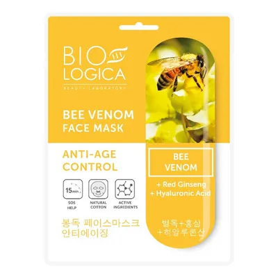 Biologica Bee Venom Face Mask Anti-age Control (Maska do twarzy w płachcie  z jadem pszczelim `Pielęgnacja anti-age`)