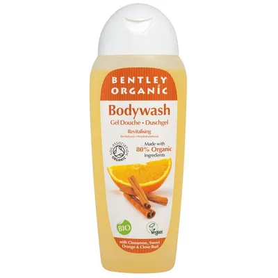 Bentley Organic Revitalising Bodywash with Cinnamon, Sweet Orange and Clove Bud (Odżywiający żel pod prysznic z cynamonem, słodką pomarańczą i goździkami)