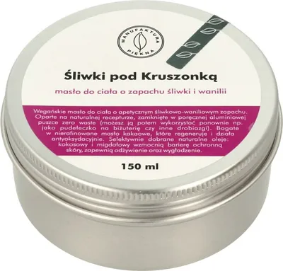 Manufaktura Piękna Masło do ciała o zapachu śliwki i wanilii `Śliwki pod Kruszonką`