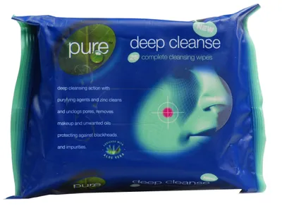 Pure Deep Cleanse, Complete Cleansing Wipes (Chusteczki głęboko oczyszczające)