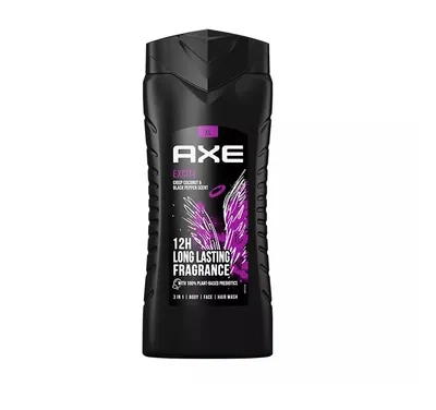 AXE Excite, 3 in 1 Body Face & Hair Wash (Żel pod prysznic, dla mężczyzn 3w1)