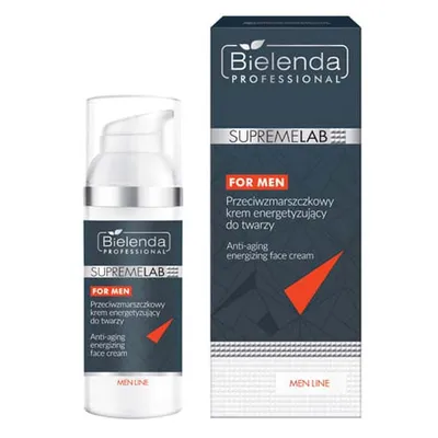 Bielenda Professional SUPREMELAB For Men, Przeciwzmarszczkowy krem energetyzujący do twarzy
