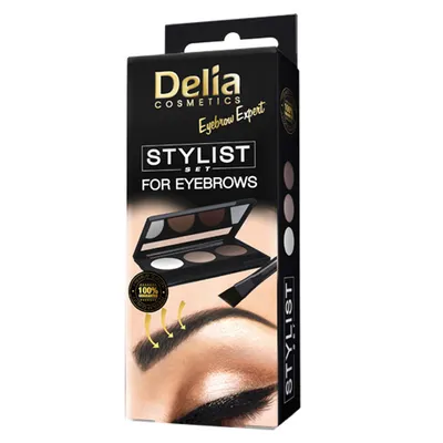 Delia Eyebrow Expert, Eyebrow Stylist Set (Paletka do brwi)