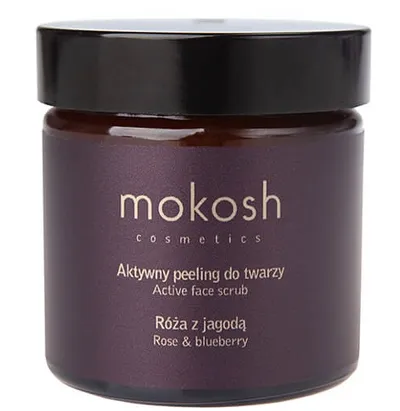 Mokosh Cosmetics Aktywny peeling do twarzy `Róża z jagodą`