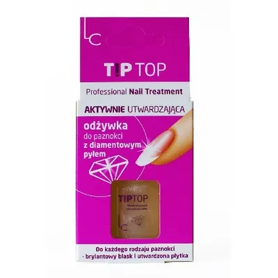 Coloris Tip Top, Professional Nail Treatment (Aktywnie utwardzająca odżywka do paznokci z diamentowym pyłem)