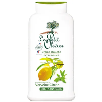 Le Petit Olivier Shower Cream Extra Gentle Verbena Lemon (Kremowy żel pod prysznic o zapachu werbeny z cytryną)