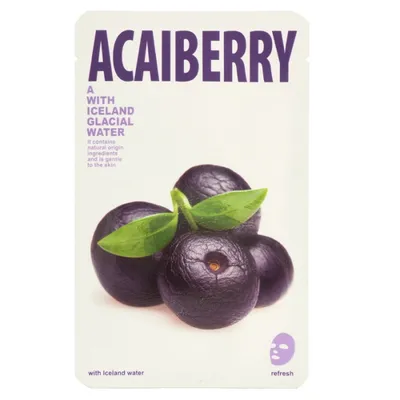 CNF Cosmetics Mask a with Iceland Glacial Water Acaiberry (Nawilżające maseczka woda lodowcowa z jagodami Acai)