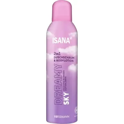 Isana Dreamy Sky, 2 in 1  Duschschaum & Bodylotion (Pianka i balsam pod prysznic)