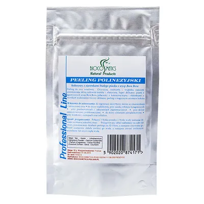 Biocosmetics Kokosowy peeling polinezyjski z ziarenkami białego piasku z Wysp Bora-Bora