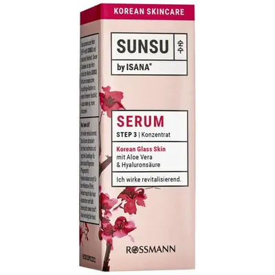 Sunsu by Isana Serum Step 3 Konzentrat Korean Glass Skin (Serum do twarzy `Koreański efekt szklanej tafli`)