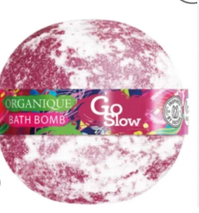 Organique Go Slow, Bath Bomb (So Glow, Musująca kula do kąpieli)