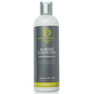 Design Essentials Natural Almond & Avocado Daily Moisturizing Lotion for all Curl Types (Nawilżający lotion z migdałem i awokado do każdego rodzaju włosów kręconych)