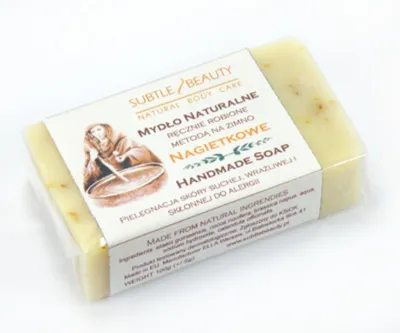 Mydlarnia Subtle Beauty Mydło naturalne nagietkowe dla skóry suchej, wrażliwej i skłonnej do alergii