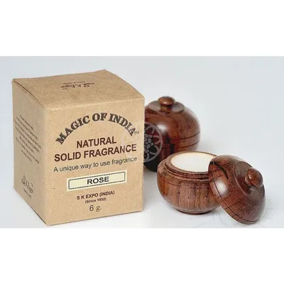 Magic of India Natural Solid Fragrance Rose (Naturalne perfumy w kremie `Róża`)