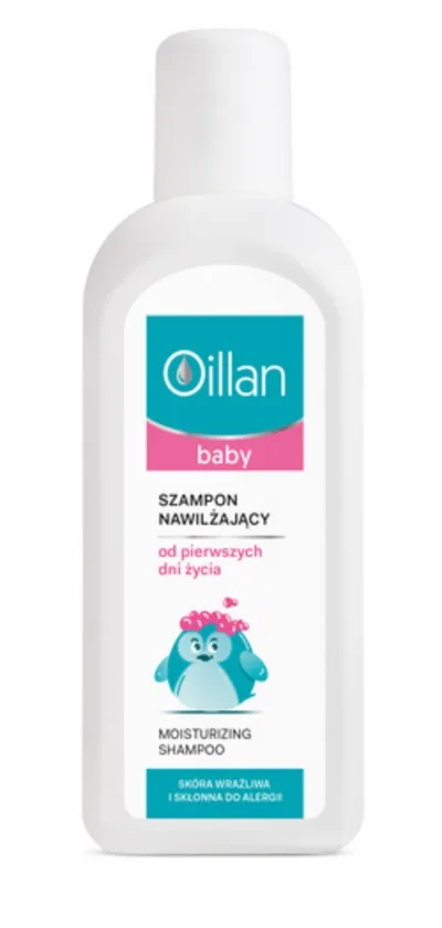 Oillan Baby, Szampon nawilżający od pierwszych dni życia do skóry alergicznej, suchej i wrażliwej