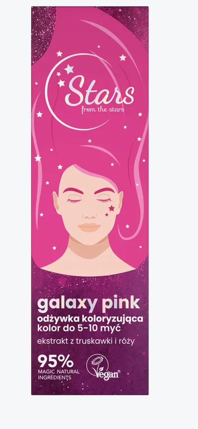 Stars from the stars Odżywka do włosów koloryzująca `Galaxy Pink`