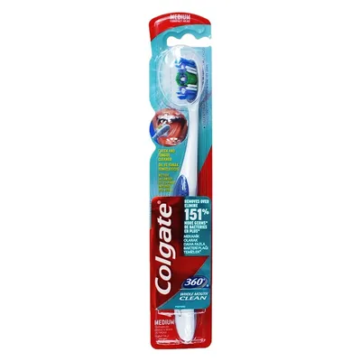 Colgate 360° Whole Mouth Clean, Szczoteczka do zębów średnia