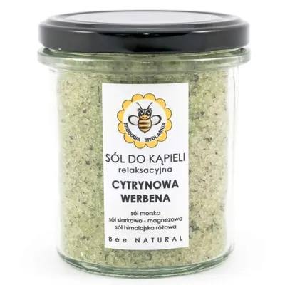 Miodowa Mydlarnia Sól do kąpieli `Cytrynowa werbena`