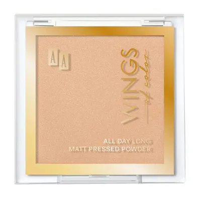 AA Wings of Color All Day Long, Matt Pressed Powder (Matujący puder prasowany)