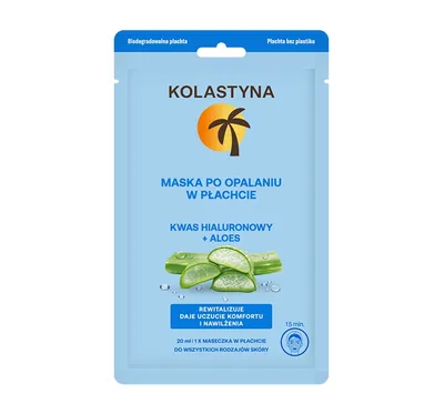 Kolastyna Maska w płachcie po opalaniu
