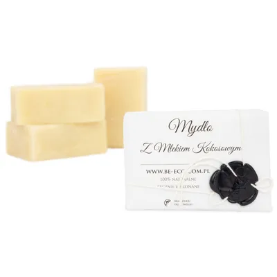 BeEco Mydło w kostce `Mleko kokosowe`