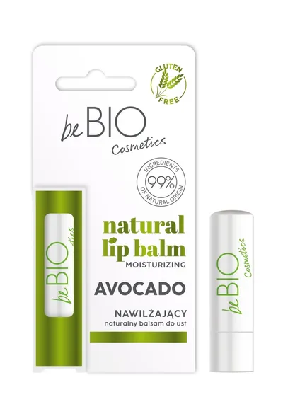 beBIO Awokado, Naturalny balsam do ust nawilżająco – odżywczy 