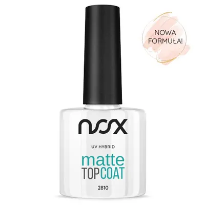 NOX Nails Matte Top Coat (Matowy TOP do lakierów hybrydowych)