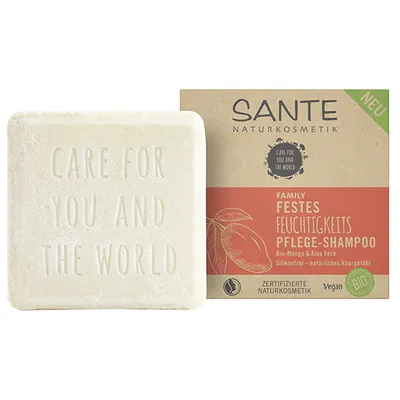 Sante Naturkosmetik Family, Festes Feuchtigkeits Pflege-Shampoo (Szampon nawilżający w kostce)