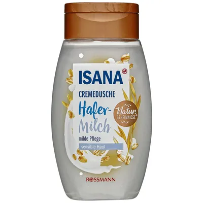 Isana Natur Geheimnisse, Hafer-Milch Cremedusche (Tajemnice natury, Żel pod prysznic `Mleko owsiane`)