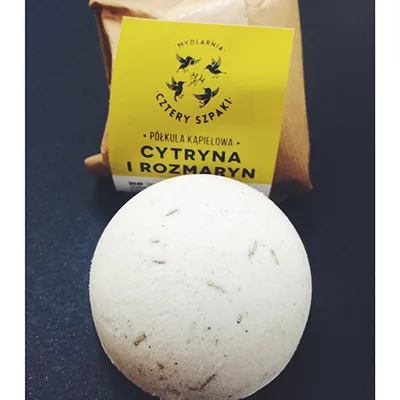 Mydlarnia Cztery Szpaki Półkula kąpielowa `Cytryna i rozmaryn`
