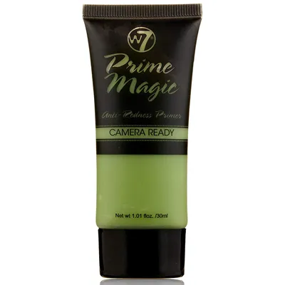 W7 Prime Magic, Camera Ready Anti-Redness Primer (Baza pod makijaż matująca zielona)