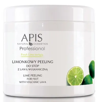 Apis Limonkowy peeling do stóp z lawą wulkaniczną