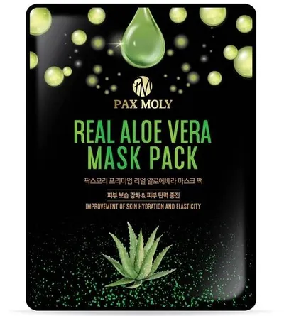 Pax Moly Real Aloe Vera Mask Pack (Nawilżająco-łagodząca maska w płachcie)