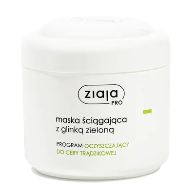 Ziaja Pro, Maska ściągająca z glinką zieloną do cery trądzikowej (nowa wersja)