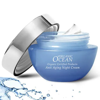 B4U Labs Organic Ocean, Anti Aging Night Cream (Krem na noc przeciwdziałający starzeniu się skóry)