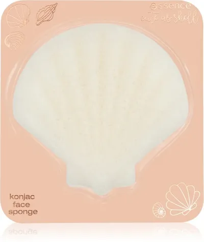 Essence Cute as Shell, Konjac Face Sponge (Gąbka delikatnie peelingująca do twarzy)