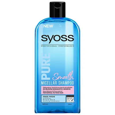 Syoss Pure Smooth, Szampon micelarny do włosów normalnych i grubych (stara wersja)