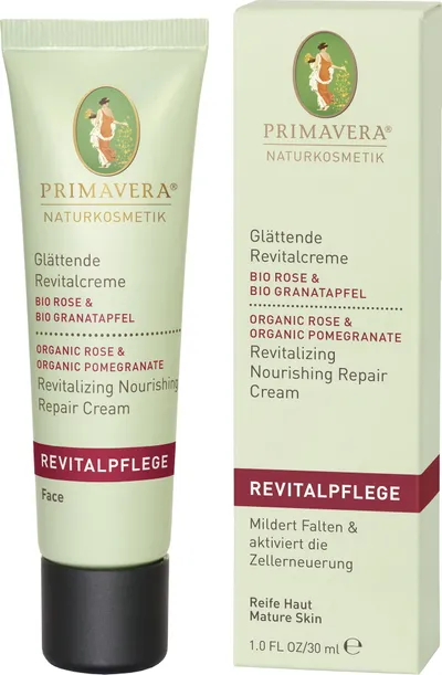 Primavera Organic Rose & Organic Pomegranate, Revitalizing Nourishing Repair Cream (Wygładzający krem z różą i granatem)
