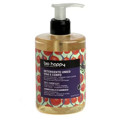 Bio Happy Detergente Unico Viso e Corpo (Żel do mycia twarzy i ciała `Drzewo poziomkowe & czarny bez`)