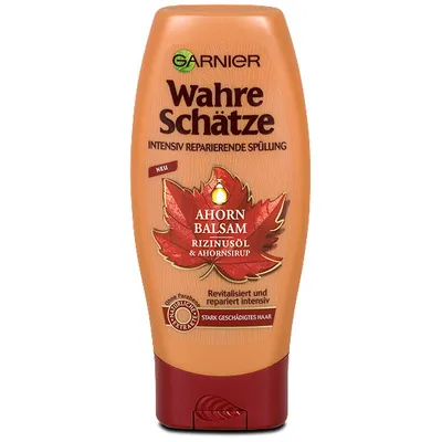 Garnier Wahre Schatze, Ahorn Balsam, Spulung (Odżywka do włosów z syropem klonowym)