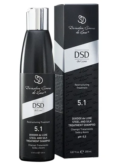 DSD de Luxe Restructuring Treatment 5.1 Dixidox de Luxe Steel and Silk Treatment Shampoo (Szampon z żelazem i jedwabiem)