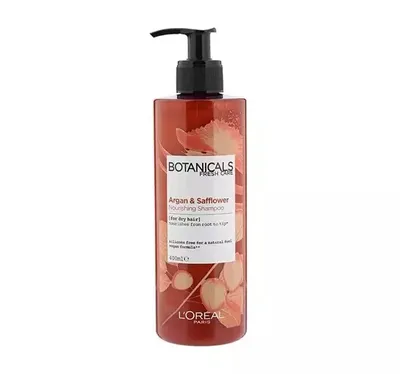 L'Oreal Paris Botanicals Fresh Care, Argan & Safflower Nourishing Shampoo (Odżywczy szampon do włosów zniszczonych)