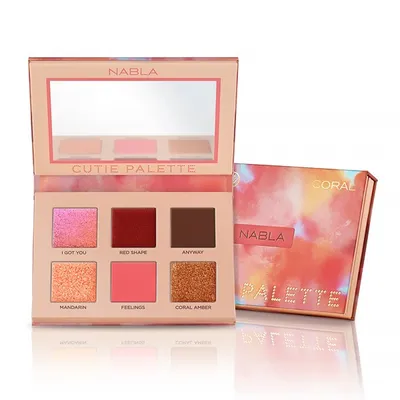 Nabla Cutie Palette Coral (Paleta 6 cieni do powiek)