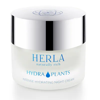 Herla Hydra Plants, Intense Hydrating Night Cream (Intensywnie nawilżający krem na noc)