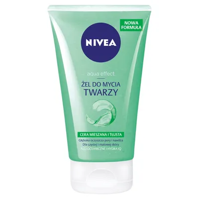 Nivea Aqua Effect, Żel do mycia twarzy do cery mieszanej i tłustej