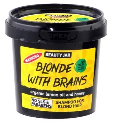 Beauty Jar Blonde with Brains, Shampoo for Blond Hair with Organic Lemon Oil and Honey (Szampon dla włosów jasnych i blond `Olejek cytrynowy i miód`)