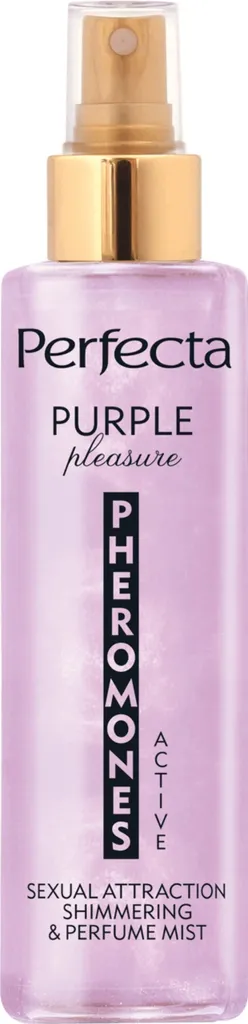 Perfecta Pheromones Active, Sexual Attraction Shimmering & Perfume Mist Purple Pleasure (Perfumowana mgiełka do ciała)