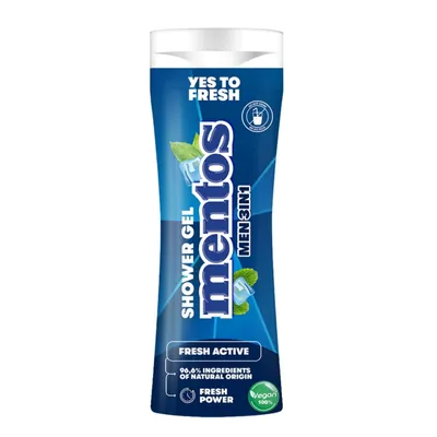 Mentos  Yes To Fresh,  Men Shower Gel 3 in 1 (Żel do twarzy, ciała i włosów 3w1)