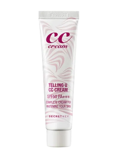 Secret Key CC Cream  Telling U SPF 50 (Krem CC do twarzy SPF 50)
